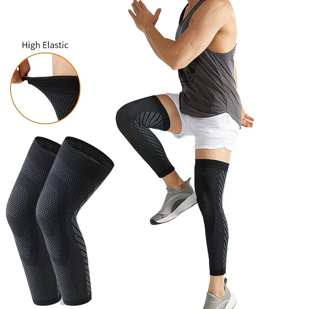 1PC 2PCS Sports Compression Long Leg Sleeves with Reflective Strips, Anti-slip Knee Sleeves for Men and Women for Running
1PC 2PCS Sports Compression Long Leg Sleeves with Reflective Strips, Anti-slip Knee Sleeves for Men and Women for Running
