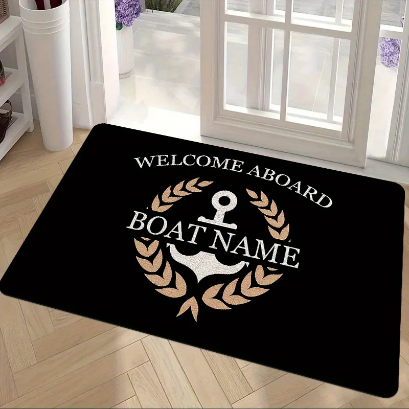 Anti-slip Welcome Mat - Black/White Anchor Print Polyester Doormat for Living Room/Bathroom/Kitchen Indoor/Outdoor
Anti-slip Welcome Mat - Black/White Anchor Print Polyester Doormat for Living Room/Bathroom/Kitchen Indoor/Outdoor