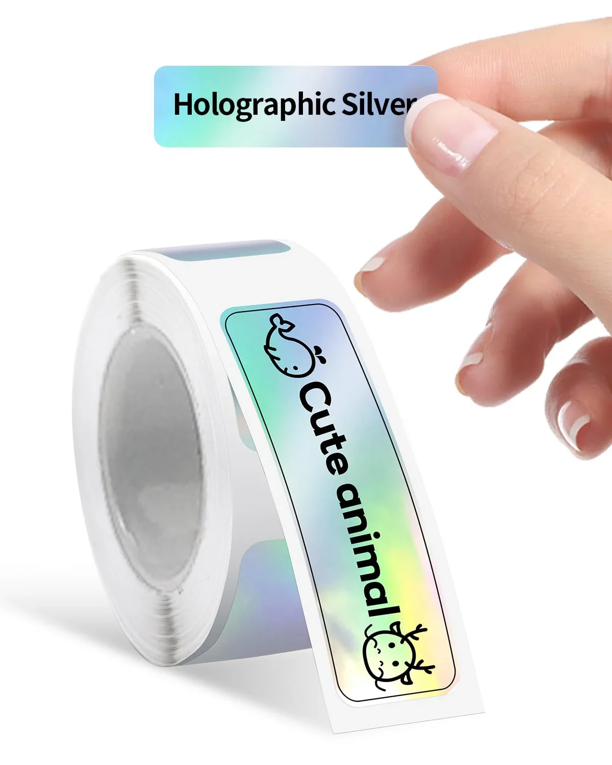 Label Maker Tape 12x40mm(0.47"x1.57") Self Adhesive Thermal Sticky Label Paper Compatible with D30 Label Tape Holographic Sliver
Label Maker Tape 12x40mm(0.47"x1.57") Self Adhesive Thermal Sticky Label Paper Compatible with D30 Label Tape Holographic Sliver