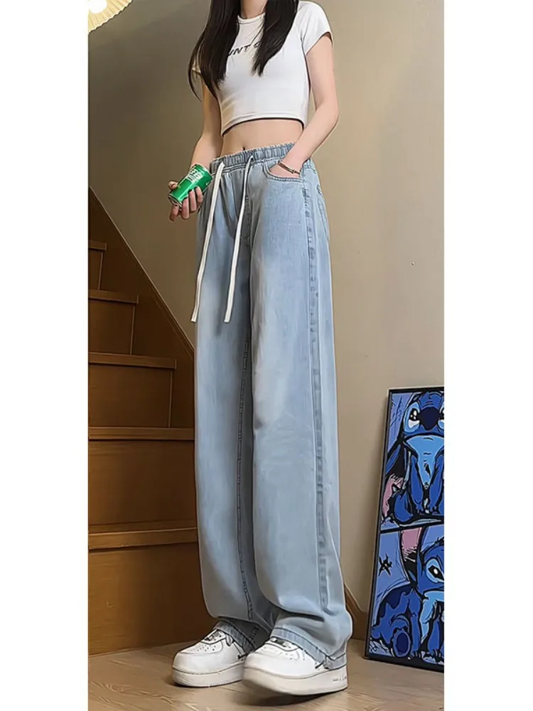 Ice Silk Wide Leg Straight Cut Loose Floor-Length Men's Jeans Summer Thin Cool Feeling American High Street Sle
Ice Silk Wide Leg Straight Cut Loose Floor-Length Men's Jeans Summer Thin Cool Feeling American High Street Sle