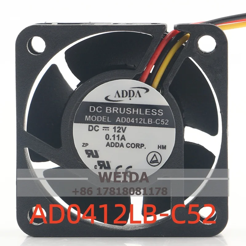 ADDA 4CM 4020 12V 0.11A Silent Case Power Supply Cooling Fan AD0412LB-C52
ADDA 4CM 4020 12V 0.11A Silent Case Power Supply Cooling Fan AD0412LB-C52