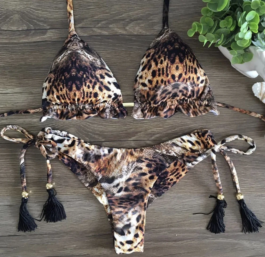 Sexy Bikinis 2025 Mujer Sexi Backless Swimsuit Beach Micro Bikini Fashion Print Multicolor Push Up Swimwear Bathing Biquinis
Sexy Bikinis 2025 Mujer Sexi Backless Swimsuit Beach Micro Bikini Fashion Print Multicolor Push Up Swimwear Bathing Biquinis