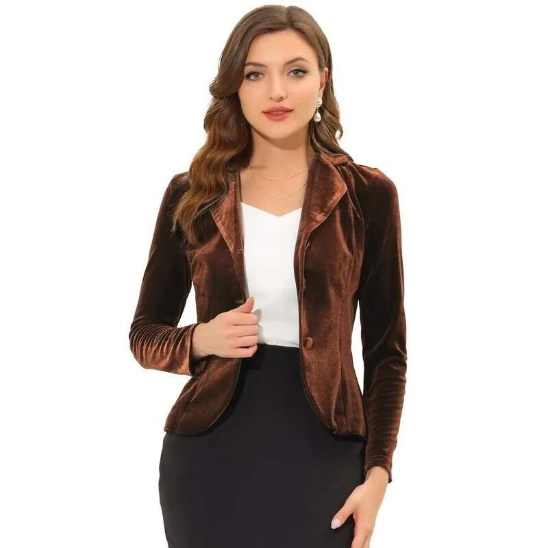 Elegant Brown Suede Jacket Women's Silk Top Cross-Border U 55245 Soft Velvet Fabric Spring 2026 Fashion Ladies' Jacket
Elegant Brown Suede Jacket Women's Silk Top Cross-Border U 55245 Soft Velvet Fabric Spring 2026 Fashion Ladies' Jacket