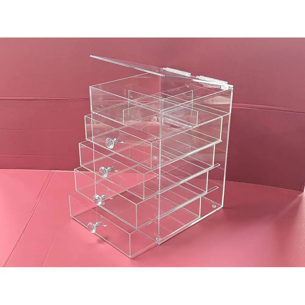 Makeup Organizer with Detachable Crystal Knob for Cosmetic Storage
Makeup Organizer with Detachable Crystal Knob for Cosmetic Storage