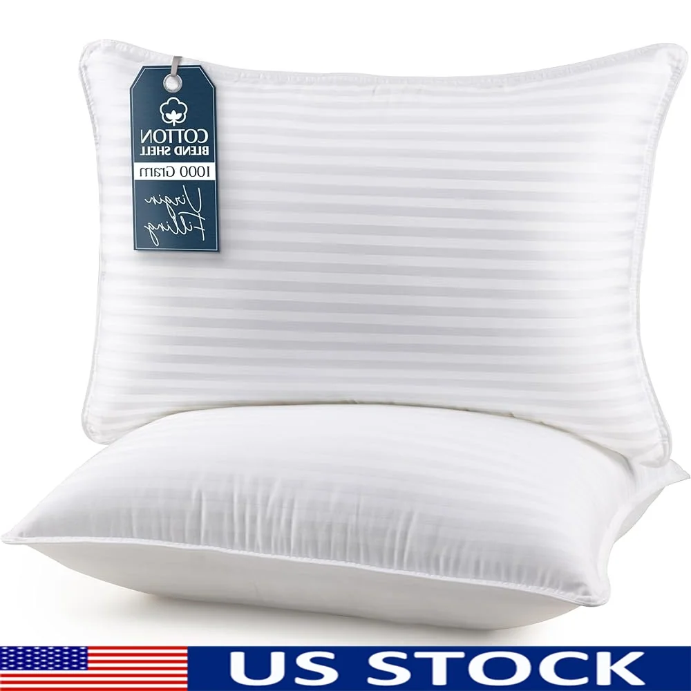 Cooling Bed Pillows Queen Size Set of 2 Soft Plush Fiber Support Back Side Stomach Sleepers Hotel Quality
Cooling Bed Pillows Queen Size Set of 2 Soft Plush Fiber Support Back Side Stomach Sleepers Hotel Quality