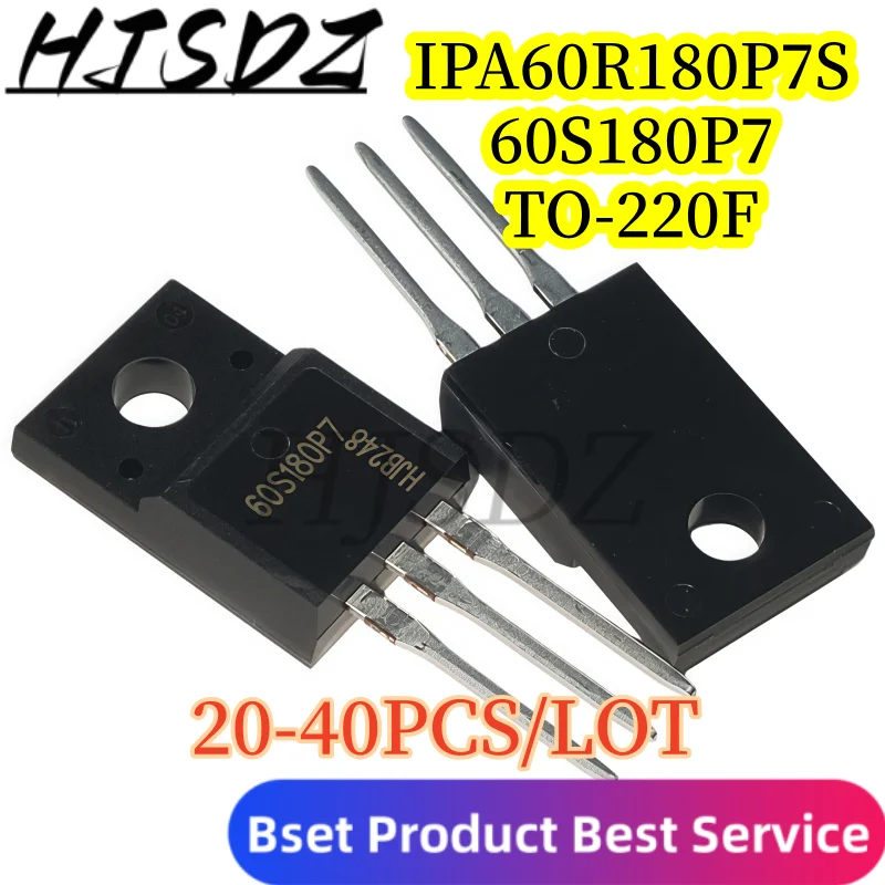 【20-40PCS/LOT】 IPA60R180P7S 60S180P7 TO-220F 650V 18A N-channel MOSFET
【20-40PCS/LOT】 IPA60R180P7S 60S180P7 TO-220F 650V 18A N-channel MOSFET