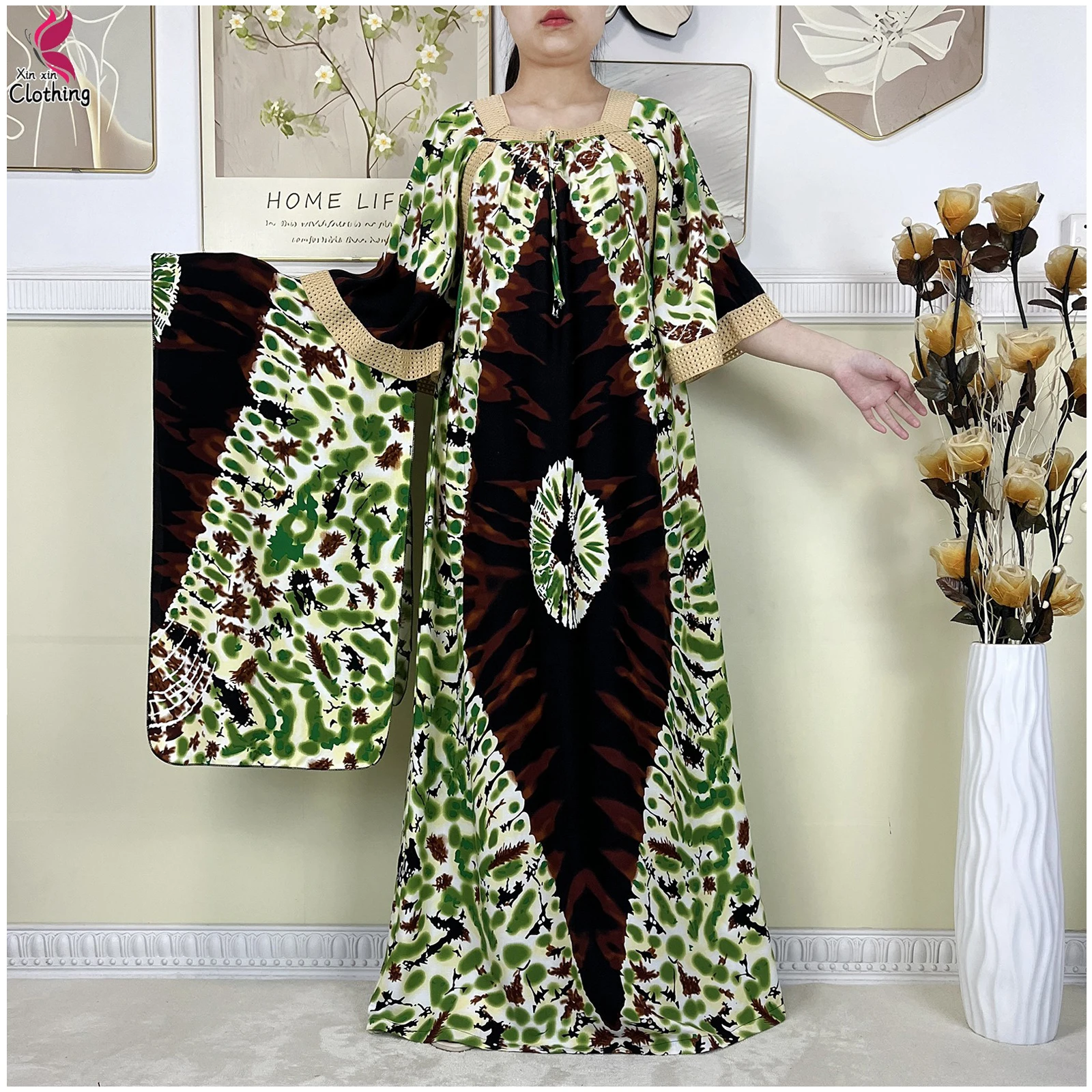 New Muslim Abayas Fashion For Women Summer Dress Dubai Boat Neck Cotton Pocket Loose Robe Caftan Femme African Abaya With Scarf
New Muslim Abayas Fashion For Women Summer Dress Dubai Boat Neck Cotton Pocket Loose Robe Caftan Femme African Abaya With Scarf