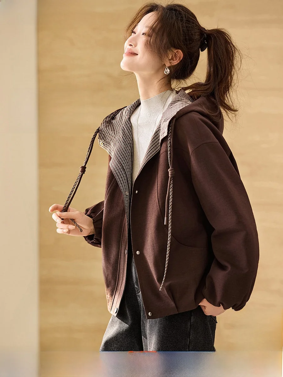 Женская теплая хлопковая куртка Mehaime 2026: Новинка весенней коллекции, повседневная, с капюшоном, в клетку, свободного кроя, в корейском стиле, для города
Женская теплая хлопковая куртка Mehaime 2026: Новинка весенней коллекции, повседневная, с капюшоном, в клетку, свободного кроя, в корейском стиле, для города