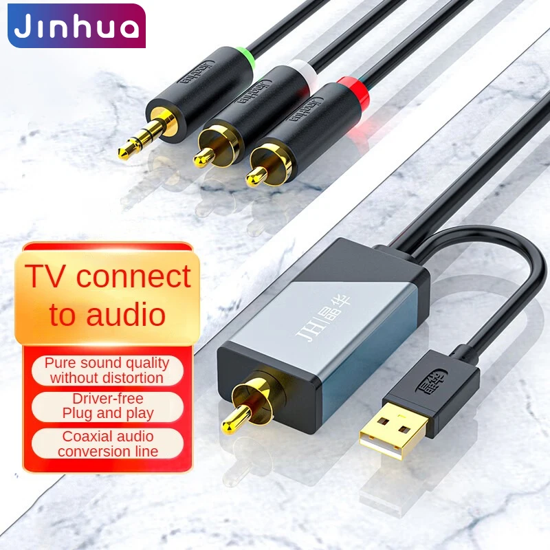 Coaxial to 2RCA + 3.5mm Audio Converter Cable, Digital to Analog Adapter for TV, PS4, Blu-ray Player, Speakers
Coaxial to 2RCA + 3.5mm Audio Converter Cable, Digital to Analog Adapter for TV, PS4, Blu-ray Player, Speakers