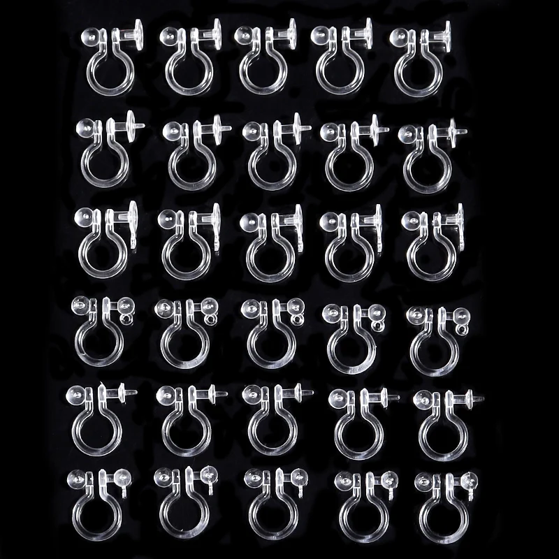 20pcs Transparent U Shape Earring Clip Base Resin Clip on Earring Converters Earring Findings For DIY Jewelry Making Accessories
20pcs Transparent U Shape Earring Clip Base Resin Clip on Earring Converters Earring Findings For DIY Jewelry Making Accessories