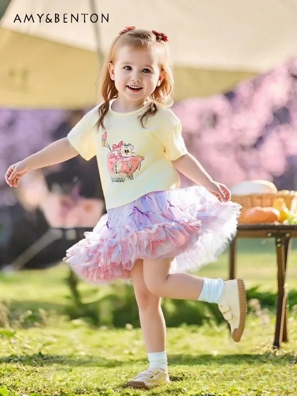 Girls' Cute Multicolor Tulle Tutu Skirt with Hand-Tied Bows Ultra-Puffy Layered Design for A Princess Look Ideal for Little Girl
Girls' Cute Multicolor Tulle Tutu Skirt with Hand-Tied Bows Ultra-Puffy Layered Design for A Princess Look Ideal for Little Girl