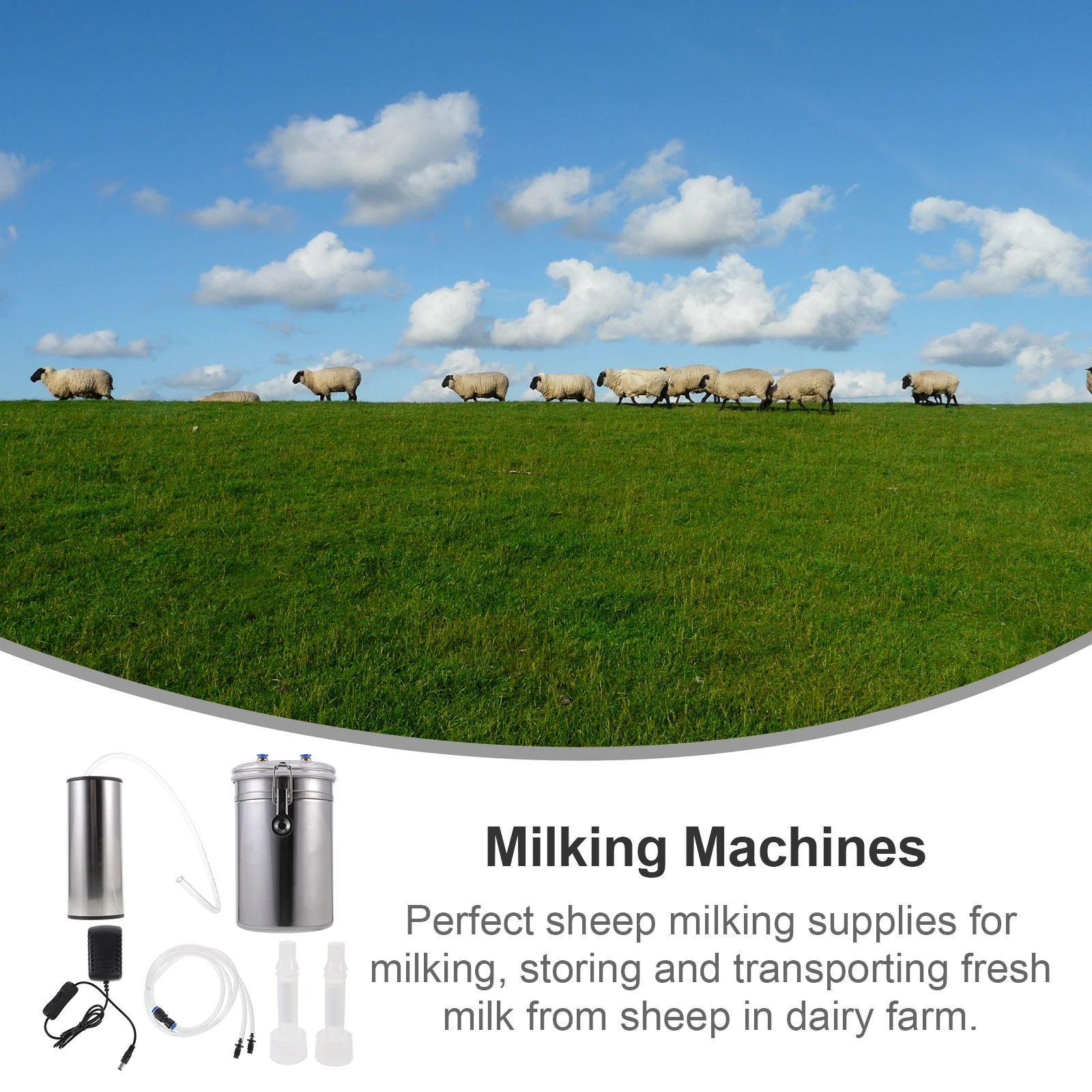 2L Electric Milking Machine Stainless Steel Bucket Suction Vacuum Pump Household Goat Sheep Milk Squeezer 2L Bottle High
2L Electric Milking Machine Stainless Steel Bucket Suction Vacuum Pump Household Goat Sheep Milk Squeezer 2L Bottle High