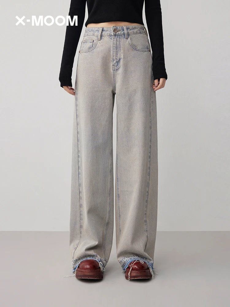 Джинсы XMOOM весна 2024 женские винтажные с высокой талией, прямые, с рваным краем, широкие, из хлопка, эластичные, износостойкие
Джинсы XMOOM весна 2024 женские винтажные с высокой талией, прямые, с рваным краем, широкие, из хлопка, эластичные, износостойкие