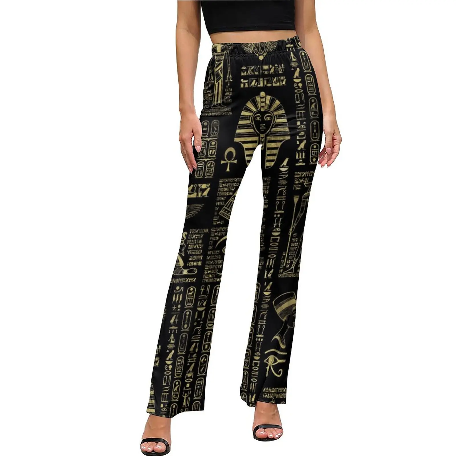 Retro Letter Print Casual Pants Egyptian Hieroglyphs Elegant Graphic Flared Trousers High Waist Slim Fit Stretch Aesthetic Pants
Retro Letter Print Casual Pants Egyptian Hieroglyphs Elegant Graphic Flared Trousers High Waist Slim Fit Stretch Aesthetic Pants