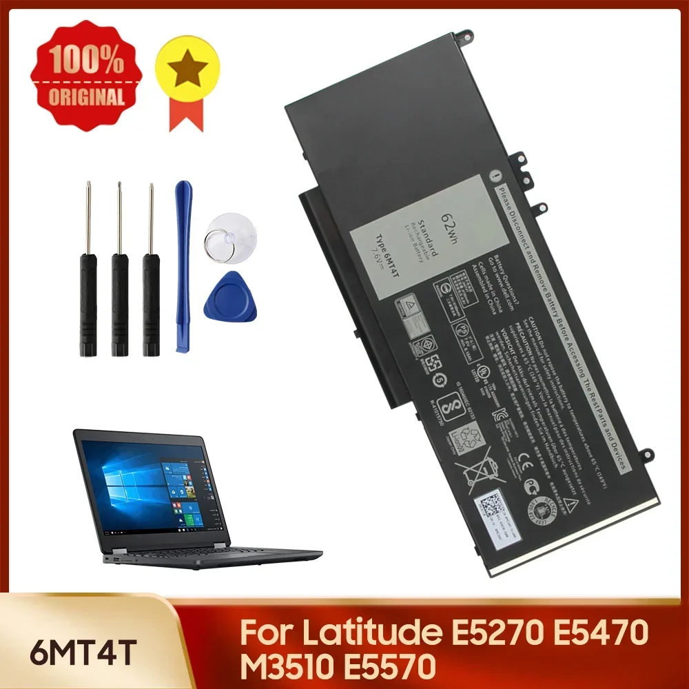 Сменная батарея 6MT4T для DELL Latitude E5270 E5470 M3510 E5570, высококачественные запасные батареи с инструментами
Сменная батарея 6MT4T для DELL Latitude E5270 E5470 M3510 E5570, высококачественные запасные батареи с инструментами
