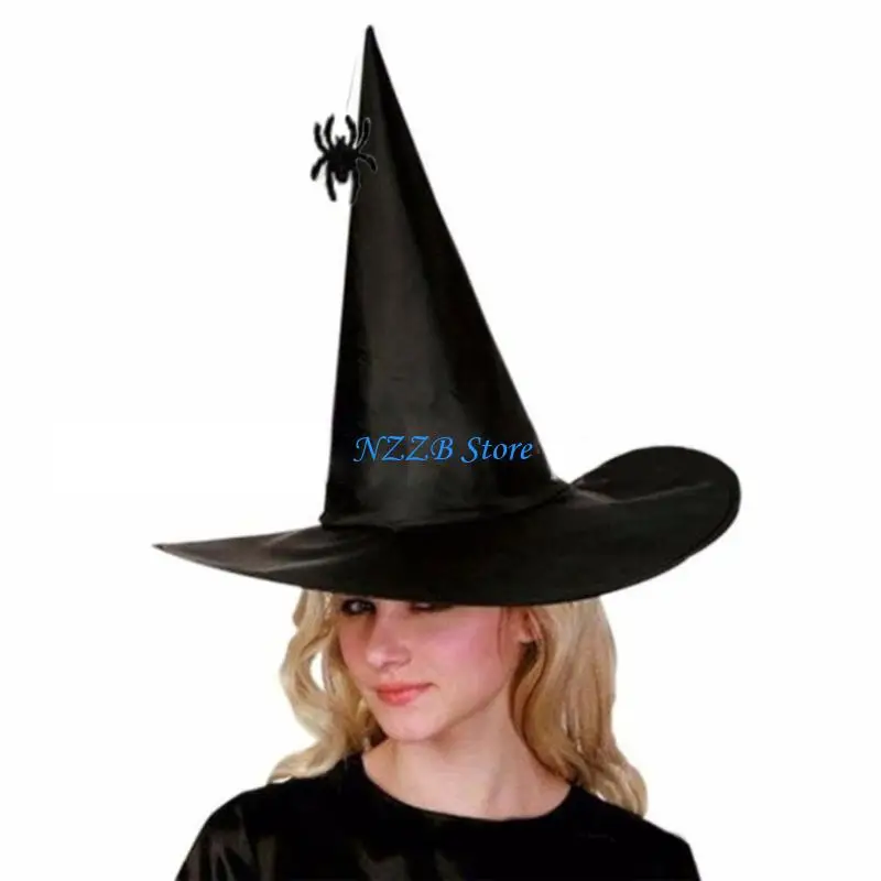 T21F Spiders Charm Witch Hat for Halloween Spiders Masquerade Cosplay Costume
T21F Spiders Charm Witch Hat for Halloween Spiders Masquerade Cosplay Costume