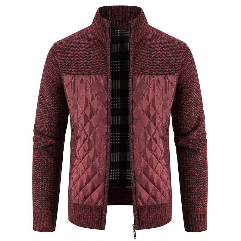 Classical Fashion Men's Cardigan Long Sleeve Stand Collar Patchwork Zipper Winter Windproof Korean Style Thick Sweater Jackets
Classical Fashion Men's Cardigan Long Sleeve Stand Collar Patchwork Zipper Winter Windproof Korean Style Thick Sweater Jackets