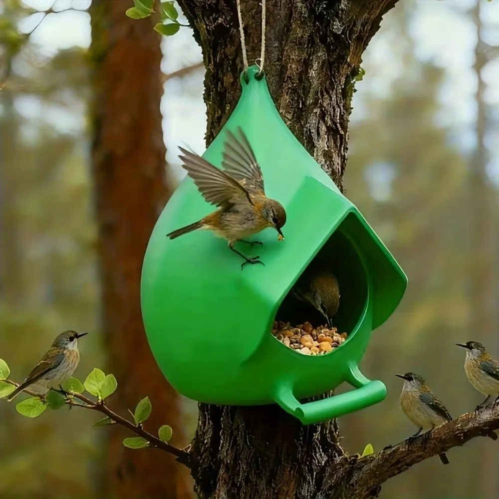 Plastic Waterproof Hanging Bird Feeder Large Capacity with Stand Bird Feeding Dispenser Rainproof Birds Food Catcher Outdoor
Plastic Waterproof Hanging Bird Feeder Large Capacity with Stand Bird Feeding Dispenser Rainproof Birds Food Catcher Outdoor
