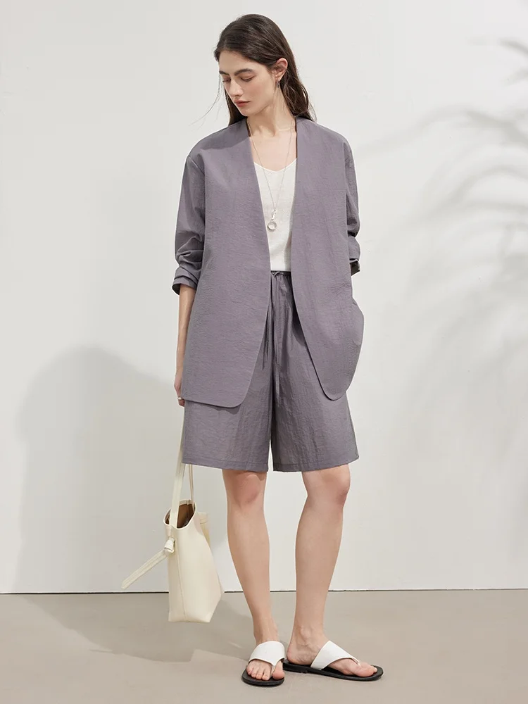 Ottimo Soft Wool Blend Commute Style Women's Suit Shorts Set Vintage Preppy Spring Summer Two-Piece Breathable Loose Fit
Ottimo Soft Wool Blend Commute Style Women's Suit Shorts Set Vintage Preppy Spring Summer Two-Piece Breathable Loose Fit