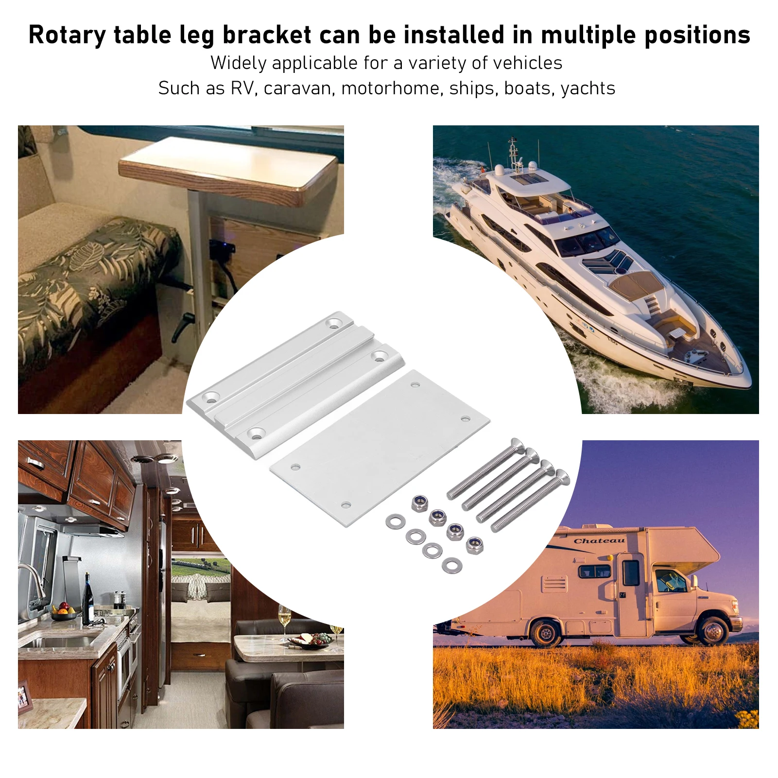 RV Table Leg Bracket Antioxidation Removable Table Leg Practical Detachable for Yacht Boat for Home Furniture
RV Table Leg Bracket Antioxidation Removable Table Leg Practical Detachable for Yacht Boat for Home Furniture