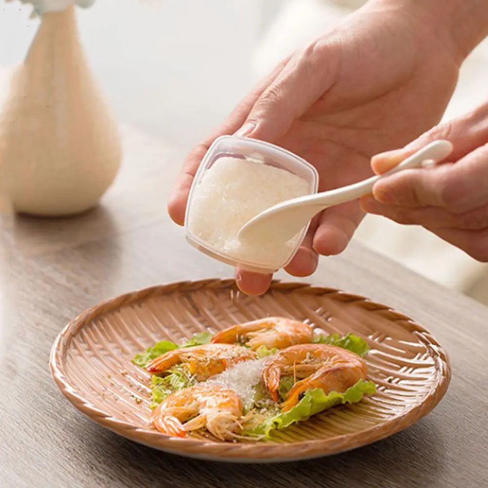 4pcs Seasoning Box Containers Plastic Sauce Dipping Bowls Square Condiment Grain Storage Household ganization Lightweight Safe
4pcs Seasoning Box Containers Plastic Sauce Dipping Bowls Square Condiment Grain Storage Household ganization Lightweight Safe