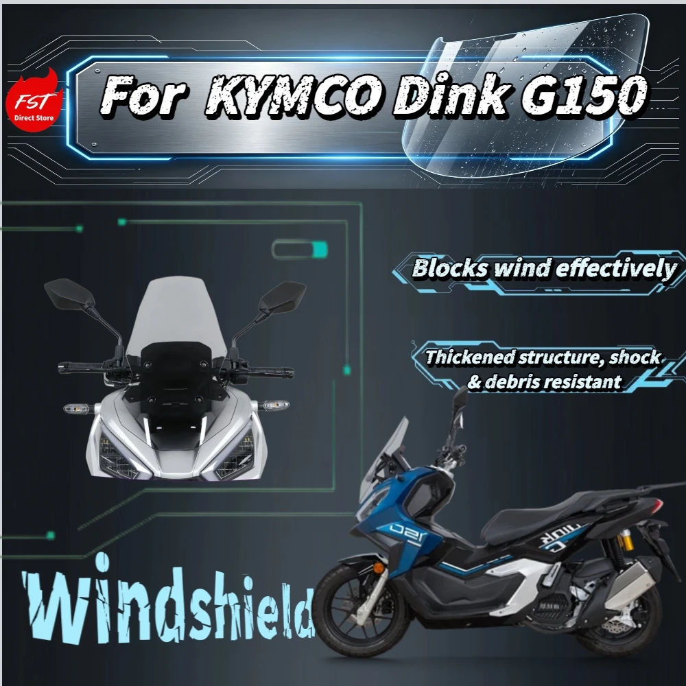For Kymco Dink G150 Exclusive Upgrade Raised Windshield Front Windscreen Parts
For Kymco Dink G150 Exclusive Upgrade Raised Windshield Front Windscreen Parts