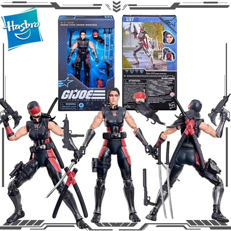 Hasbro Original G.I. Joe Classified Series #197 Snake Eyes (Dawn Moreno) 15cm Collectible Action Soldier Figure Model Toys
Hasbro Original G.I. Joe Classified Series #197 Snake Eyes (Dawn Moreno) 15cm Collectible Action Soldier Figure Model Toys