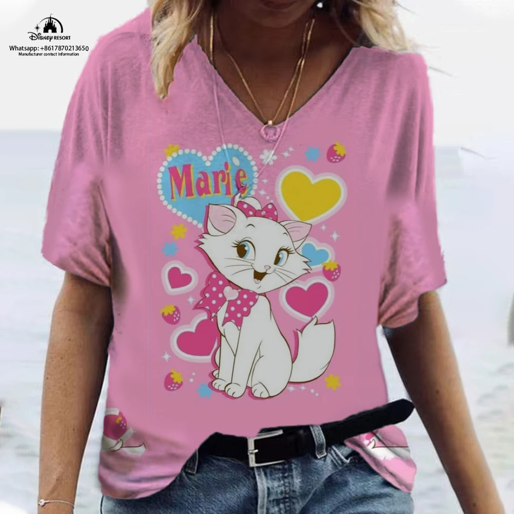 2024 Summer Cute Mary Cat New Women's Harajuku Style Anime Print Top T-Shirt Women's Short Sleeve T-Shirt
2024 Summer Cute Mary Cat New Women's Harajuku Style Anime Print Top T-Shirt Women's Short Sleeve T-Shirt