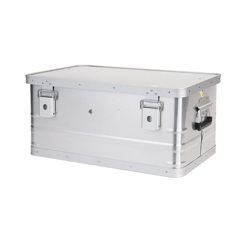 Locked aluminum-magnesium alloy storage box, camping outdoor picnic storage table, car trunk tool storage
Locked aluminum-magnesium alloy storage box, camping outdoor picnic storage table, car trunk tool storage