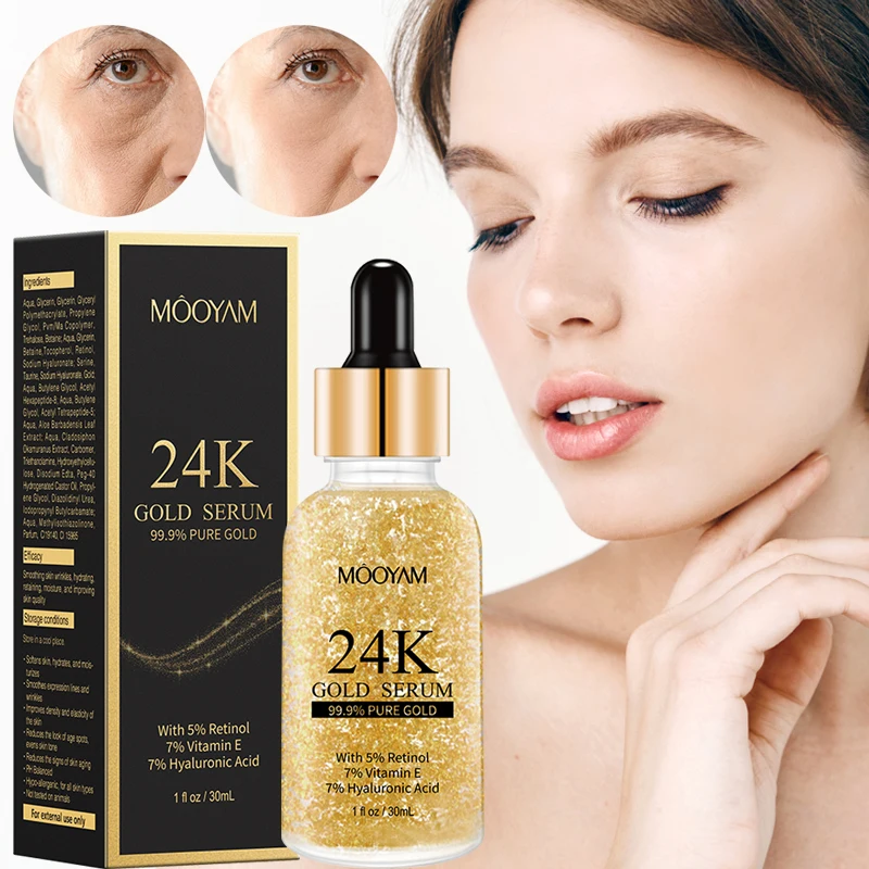 30ml Serum Anti Aging 24K Gold Facial Essence Whitening Moisturizing Facial Skin Care Korean cosmetics formula
30ml Serum Anti Aging 24K Gold Facial Essence Whitening Moisturizing Facial Skin Care Korean cosmetics formula