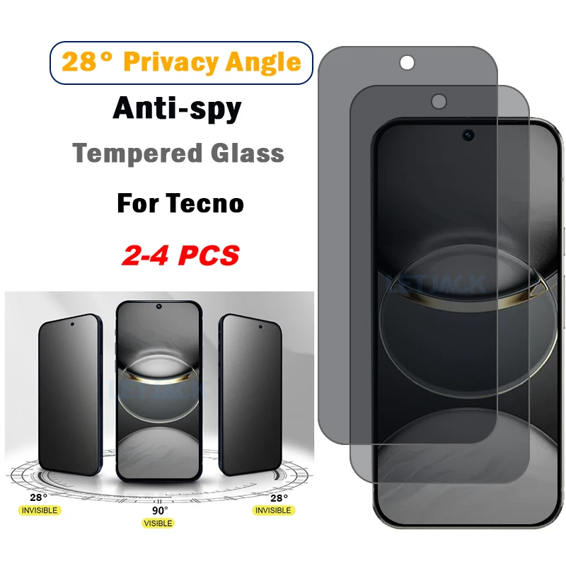 2-4Piece Privacy Screen Protector for Tecno Spark 30 20 10 Pro 5G Anti-spy Glass for Spark 30C 20C 10C GO 2024 Protective Film
2-4Piece Privacy Screen Protector for Tecno Spark 30 20 10 Pro 5G Anti-spy Glass for Spark 30C 20C 10C GO 2024 Protective Film
