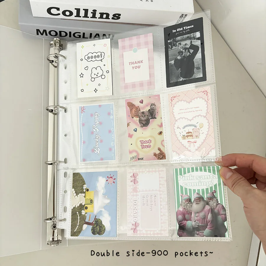 A4 Size 900 Pockets Card Storage Book, Black/Clear Binder Collect Photo Album, Fit For 3 Inch Postcards, Loose Leaf Organizer Ho
A4 Size 900 Pockets Card Storage Book, Black/Clear Binder Collect Photo Album, Fit For 3 Inch Postcards, Loose Leaf Organizer Ho