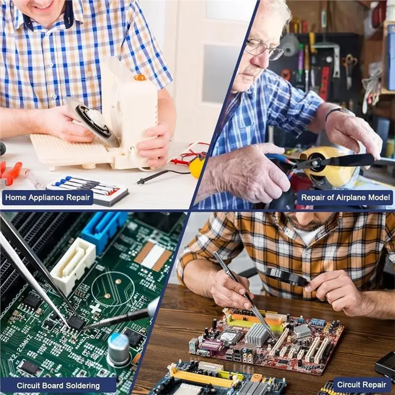 Портативный USB-паяльник AA73 с регулируемой температурой 300-450 ℃ Интеллектуальный инструмент для сварки припоя с аккумулятором 1000 мАч
Портативный USB-паяльник AA73 с регулируемой температурой 300-450 ℃ Интеллектуальный инструмент для сварки припоя с аккумулятором 1000 мАч