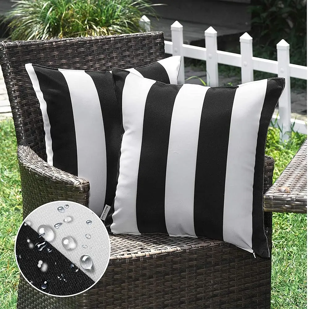 Pa Of 2 Decorative Outdoor Waterproof Striped Throw Pillow Covers Polyester Garden Modern Farmhouse Striped Cushion Cases For
Pa Of 2 Decorative Outdoor Waterproof Striped Throw Pillow Covers Polyester Garden Modern Farmhouse Striped Cushion Cases For