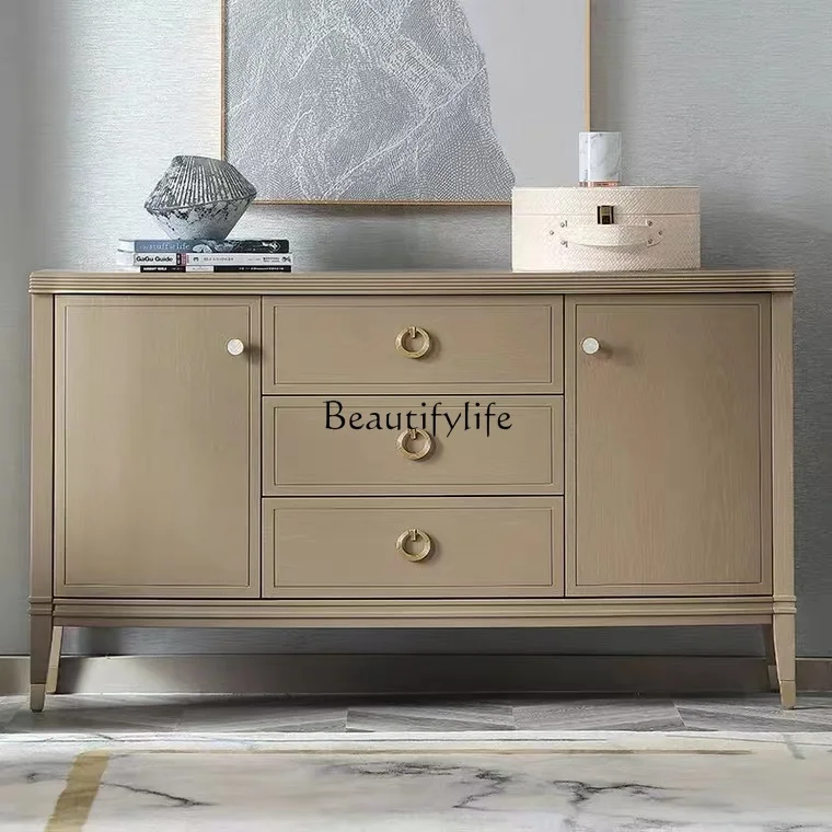 American light luxury storage cabinet restaurant European solid wood locker carved against the wall
American light luxury storage cabinet restaurant European solid wood locker carved against the wall