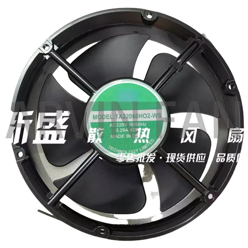 Brand New TA22060HO2-WS AC220V 0.29A 42W Cabinet Cooling Fan
Brand New TA22060HO2-WS AC220V 0.29A 42W Cabinet Cooling Fan