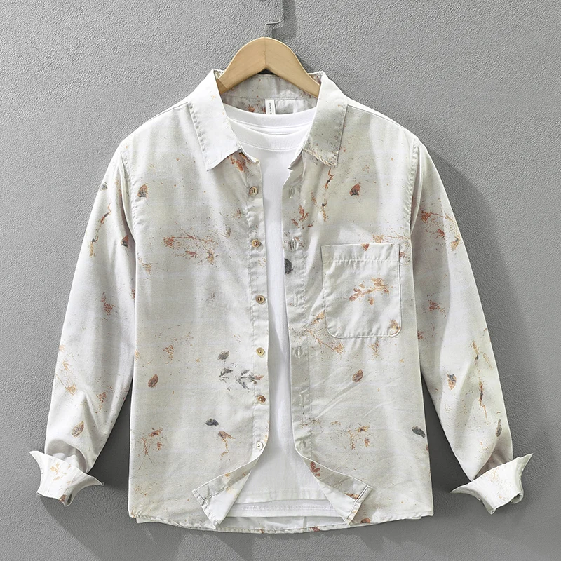 2026 Spring Autumn New Vintage Printed Soft Cotton Long Sleeve Shirt for Men Clothing Turn-down Collar Versatile Streetwear
2026 Spring Autumn New Vintage Printed Soft Cotton Long Sleeve Shirt for Men Clothing Turn-down Collar Versatile Streetwear