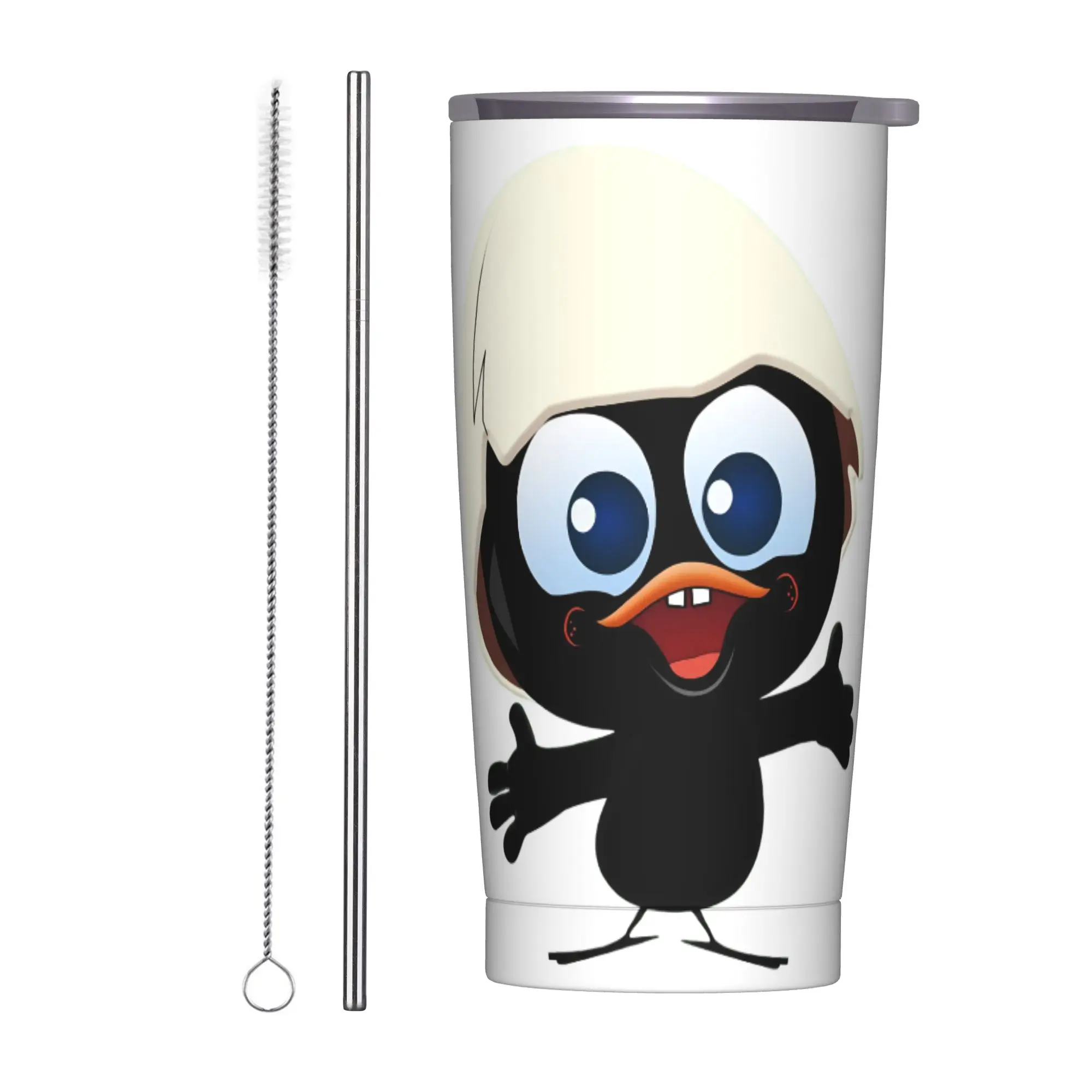 Calimero Black Chicken Insulated Tumbler Vacuum with Lid Straw 20oz Stainless Steel Double Wall Coffee Mug Tags Water Bottle
Calimero Black Chicken Insulated Tumbler Vacuum with Lid Straw 20oz Stainless Steel Double Wall Coffee Mug Tags Water Bottle