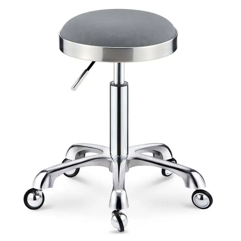 HYS stainless steel stool lift stool chair pulley rotating stool barber shop hair cutting round beauty salon
HYS stainless steel stool lift stool chair pulley rotating stool barber shop hair cutting round beauty salon