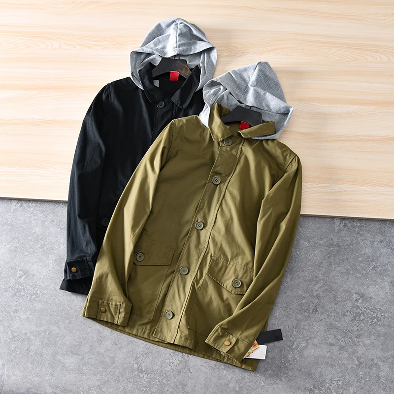 Casual Hooded Workwear Jacket Outerwear for Men Spring New Style Standard Fit Long Sleeve Zipper Closure Fashion Urban Youth
Casual Hooded Workwear Jacket Outerwear for Men Spring New Style Standard Fit Long Sleeve Zipper Closure Fashion Urban Youth