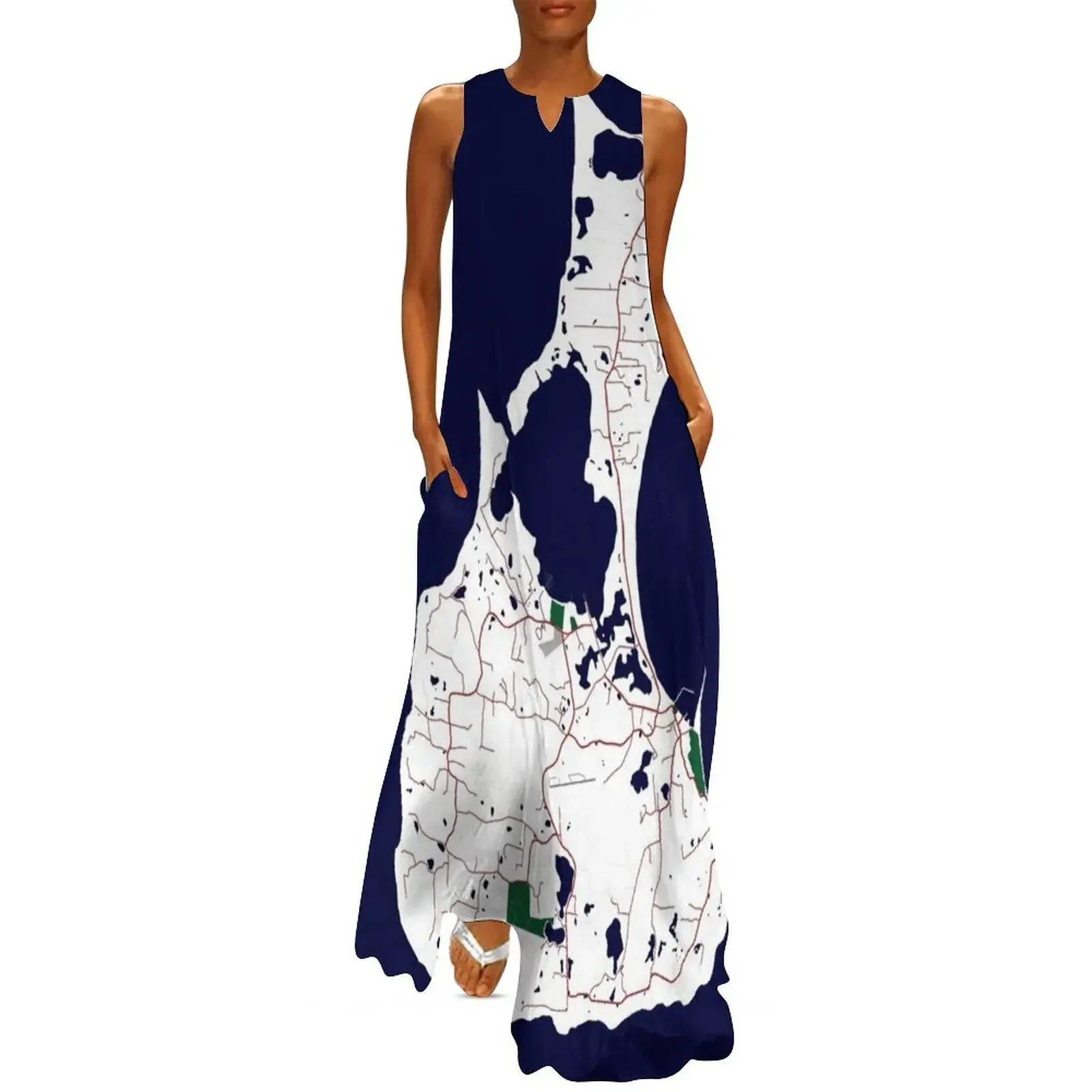 Custom Map Print of Block Island Long Dress party dresses women long dress women summer Dress
Custom Map Print of Block Island Long Dress party dresses women long dress women summer Dress
