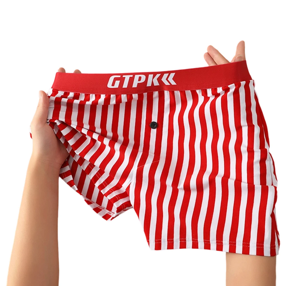 Men Cotton Striped Boxer Shorts Basic Soft Loose Home Sleepwear Trunks Underwear Small Fresh Underwear
Men Cotton Striped Boxer Shorts Basic Soft Loose Home Sleepwear Trunks Underwear Small Fresh Underwear