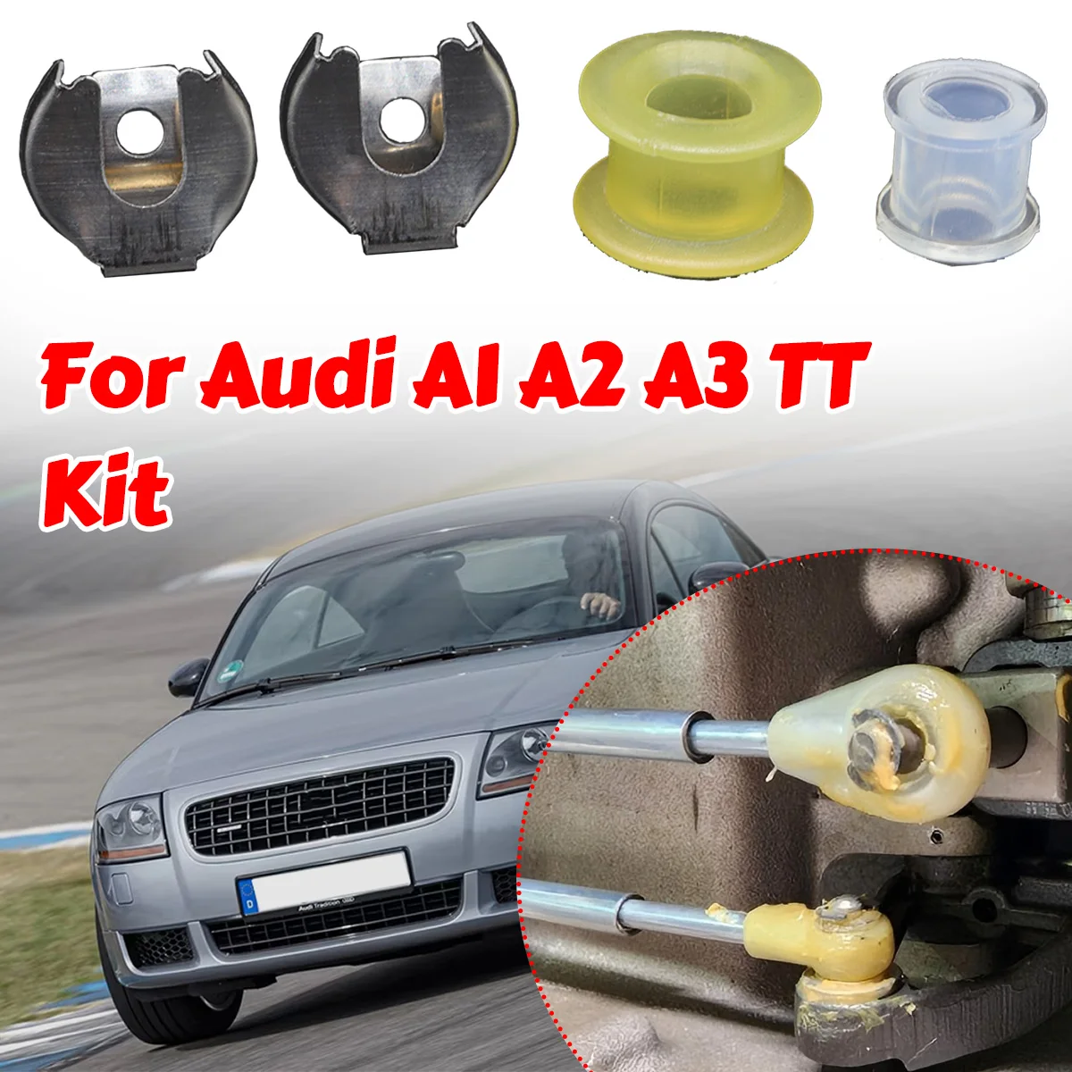 Kit Gearshift Cable Gearbox Control Bushing For Audi A1 A2 A3 TT Lock Washer Gear Shifter Selector Lever Linkage End Rod Replace
Kit Gearshift Cable Gearbox Control Bushing For Audi A1 A2 A3 TT Lock Washer Gear Shifter Selector Lever Linkage End Rod Replace
