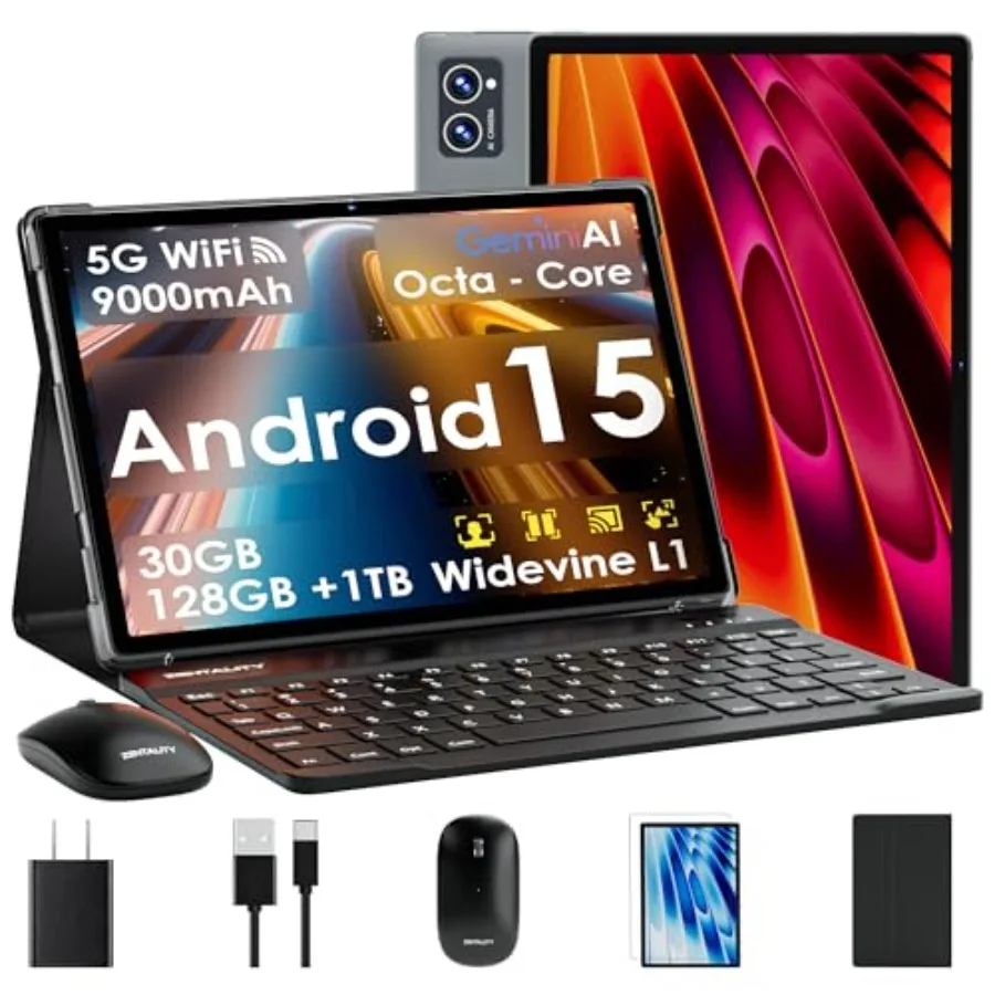 Планшет Android 15 с диагональю 10 дюймов, клавиатурой, 30 ГБ ОЗУ + 128 ГБ ПЗУ (расширяемо до 1 ТБ), IPS-дисплеем, восьмиядерным процессором, аккумулятором 9000 мАч (модель 2026 года)
Планшет Android 15 с диагональю 10 дюймов, клавиатурой, 30 ГБ ОЗУ + 128 ГБ ПЗУ (расширяемо до 1 ТБ), IPS-дисплеем, восьмиядерным процессором, аккумулятором 9000 мАч (модель 2026 года)