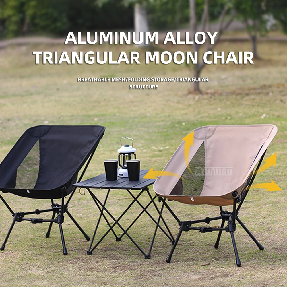 Outdoor Folding Aluminum Alloy Moon Chair for Camping Picnicking Beach Fishing - Lightweight Portable Convenient Chair
Outdoor Folding Aluminum Alloy Moon Chair for Camping Picnicking Beach Fishing - Lightweight Portable Convenient Chair