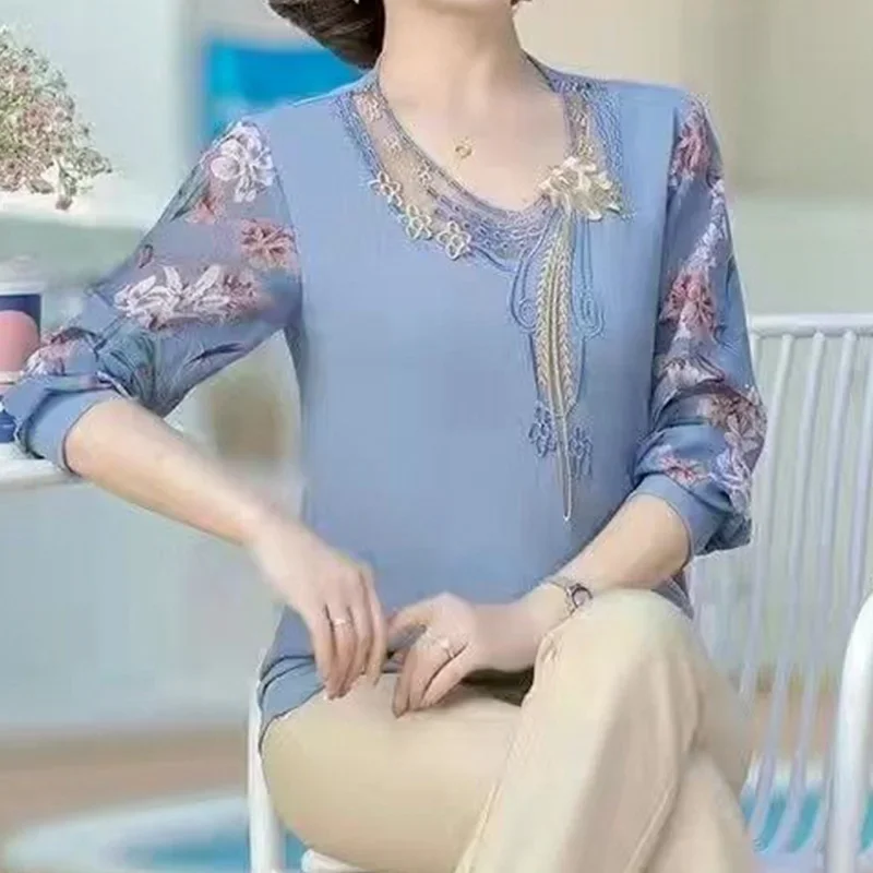 2024 New Summer Loose Casual Elegant Fashion Office Lady Women's Shirt Simplicity Chinese Style Button O Neck Long Sleeve Tops
2024 New Summer Loose Casual Elegant Fashion Office Lady Women's Shirt Simplicity Chinese Style Button O Neck Long Sleeve Tops