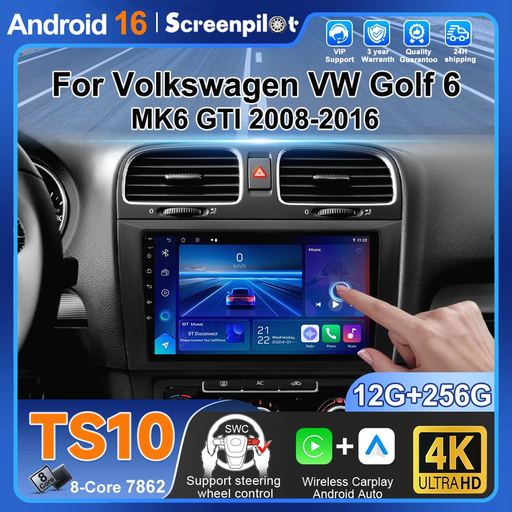 9 Inch Android 16 Car Radio For Volkswagen Vw Golf 6 Mk6 Gti 2008-2016 Wireless Carplay Auto Radio Car Gps navigation 8 Core 5g
9 Inch Android 16 Car Radio For Volkswagen Vw Golf 6 Mk6 Gti 2008-2016 Wireless Carplay Auto Radio Car Gps navigation 8 Core 5g