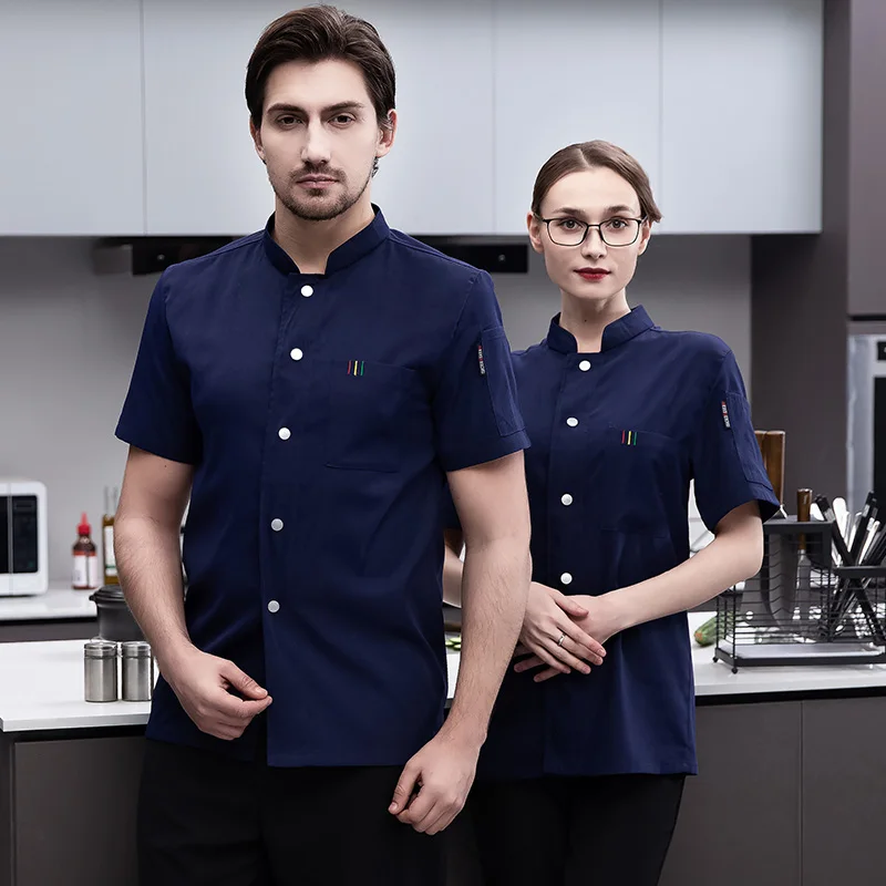 Новая униформа шеф-повара для мужчин и женщин, профессиональная кухонная одежда, одежда для повара с короткими рукавами, рубашка шеф-повара для ресторана, эластичная хлопковая рабочая одежда
Новая униформа шеф-повара для мужчин и женщин, профессиональная кухонная одежда, одежда для повара с короткими рукавами, рубашка шеф-повара для ресторана, эластичная хлопковая рабочая одежда