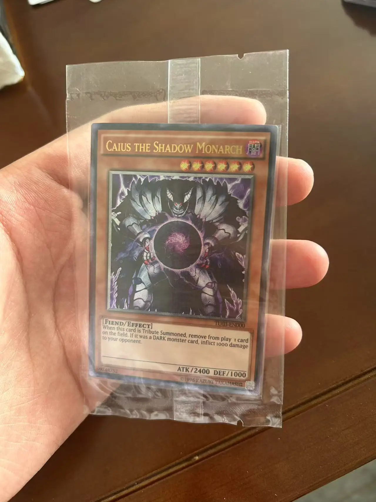 Yu Gi Oh Ultimate Rare/UTR TCG Caius the Shadow Monarch(TU03-EN000) English Collection customize Game Card (Not original card)
Yu Gi Oh Ultimate Rare/UTR TCG Caius the Shadow Monarch(TU03-EN000) English Collection customize Game Card (Not original card)