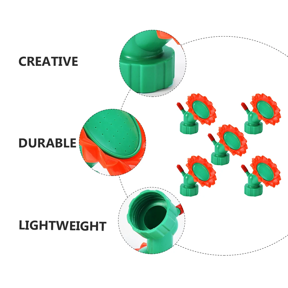 5Pcs Mineral Water Bottle Watering Device Flower Shape Sprinkler for Garden Plant Bonsai Irrigation Tool Nozzle
5Pcs Mineral Water Bottle Watering Device Flower Shape Sprinkler for Garden Plant Bonsai Irrigation Tool Nozzle